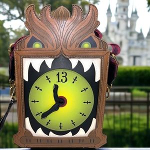 Haunted Mansion Grandfather Clock Glow Crossbody Bag & Blind Bag Clip